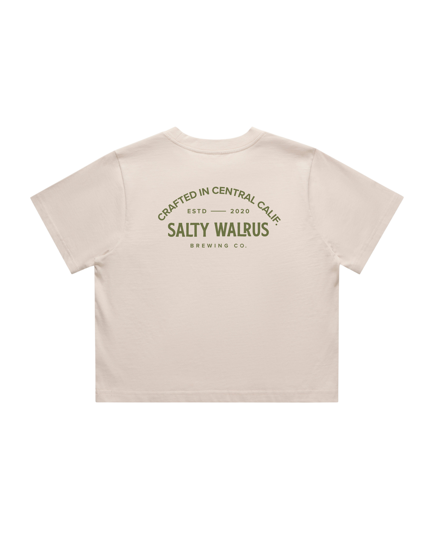 Women's Cen Cal Crop Tee (Bone)