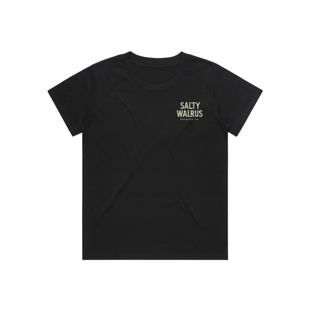 Ladies Stacked Tee (Black)