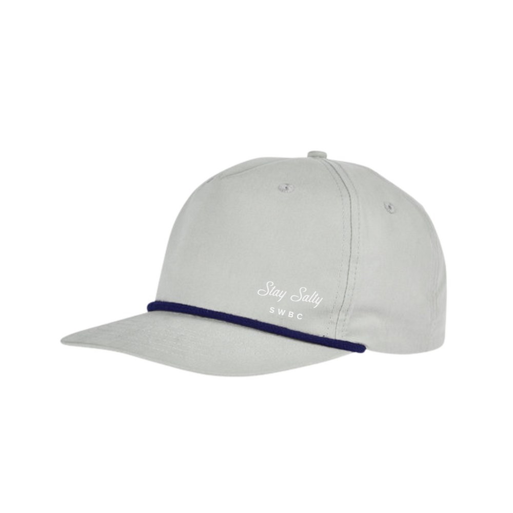 Stay Salty Rope Cap (Light Gray/Navy)